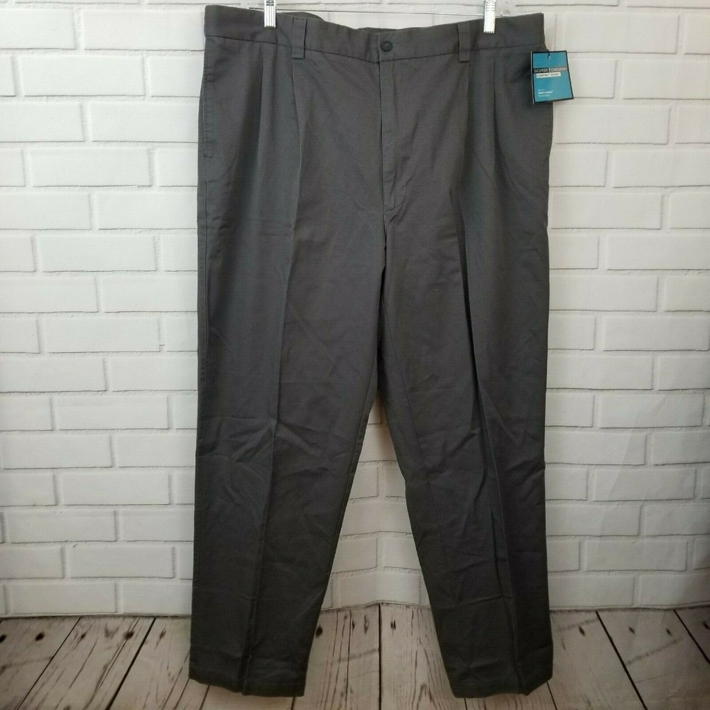 George Foreman Comfort Waist Pleated Dress Pants
